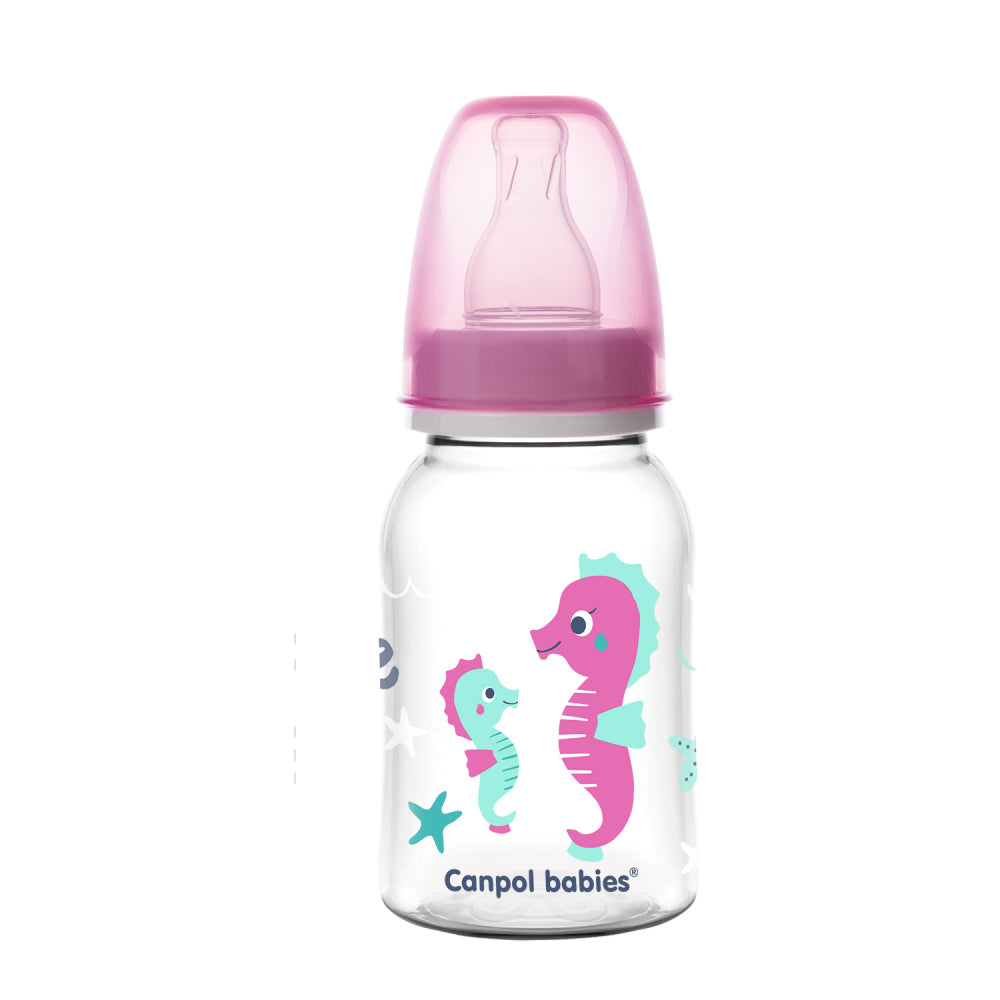 Canpol babies LOVE&SEA keskeny nyakú üveg, 120ml