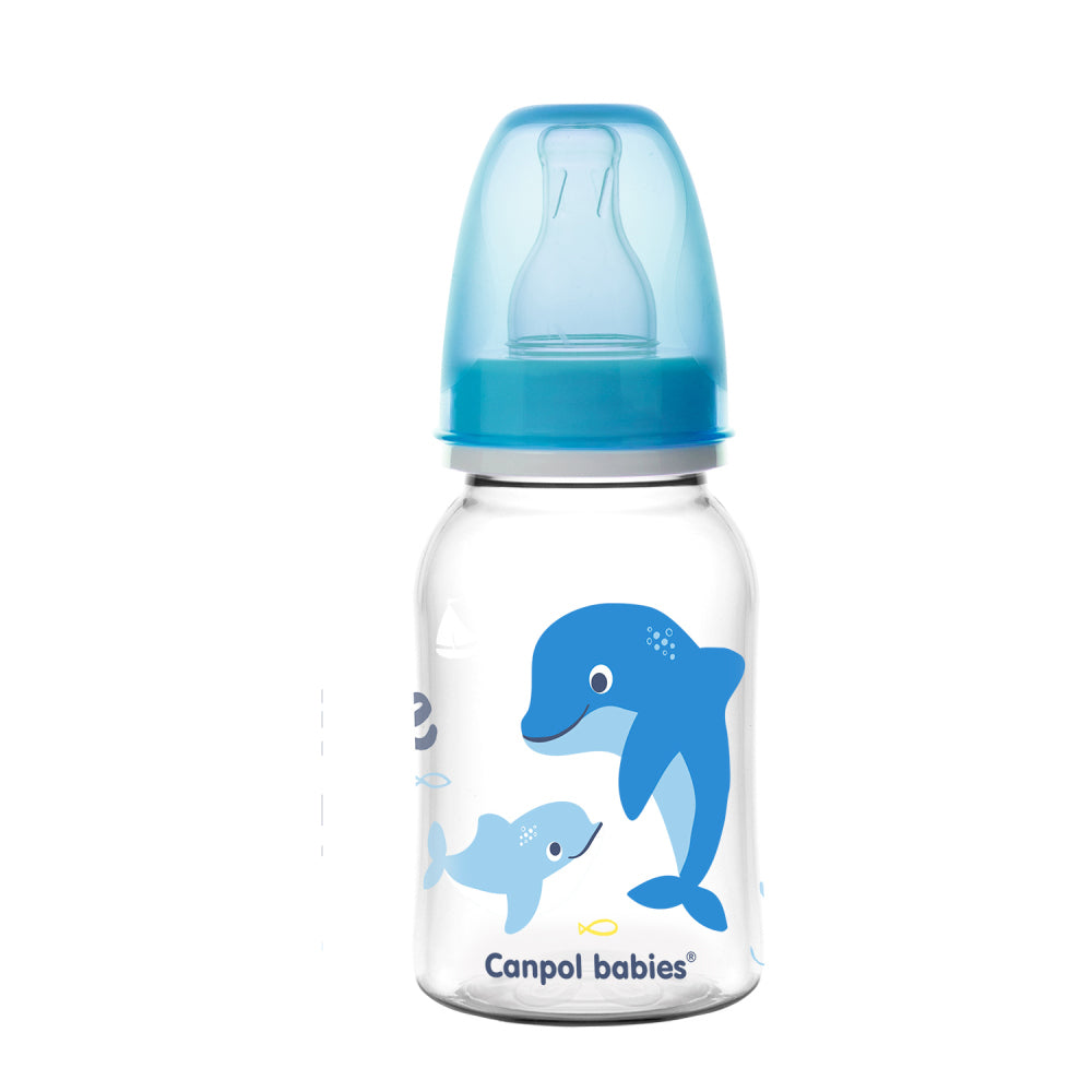 Canpol babies LOVE&SEA keskeny nyakú üveg, 120ml