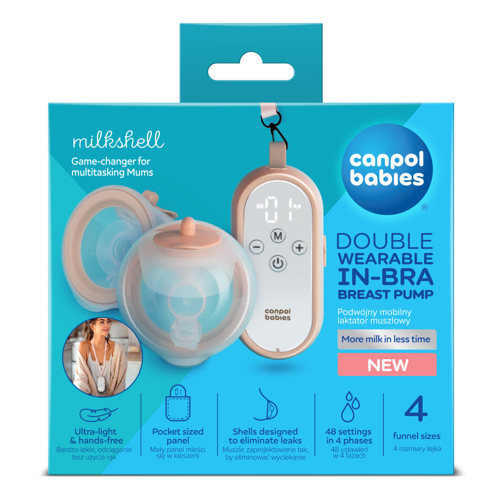 Canpol babies MilkShell dupla melltartóba helyezhető elektromos mellszívó