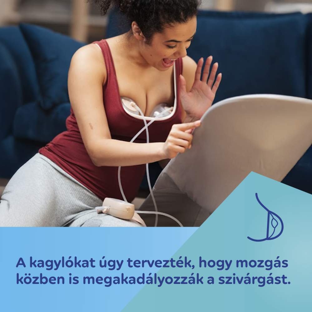 Canpol babies MilkShell dupla melltartóba helyezhető elektromos mellszívó