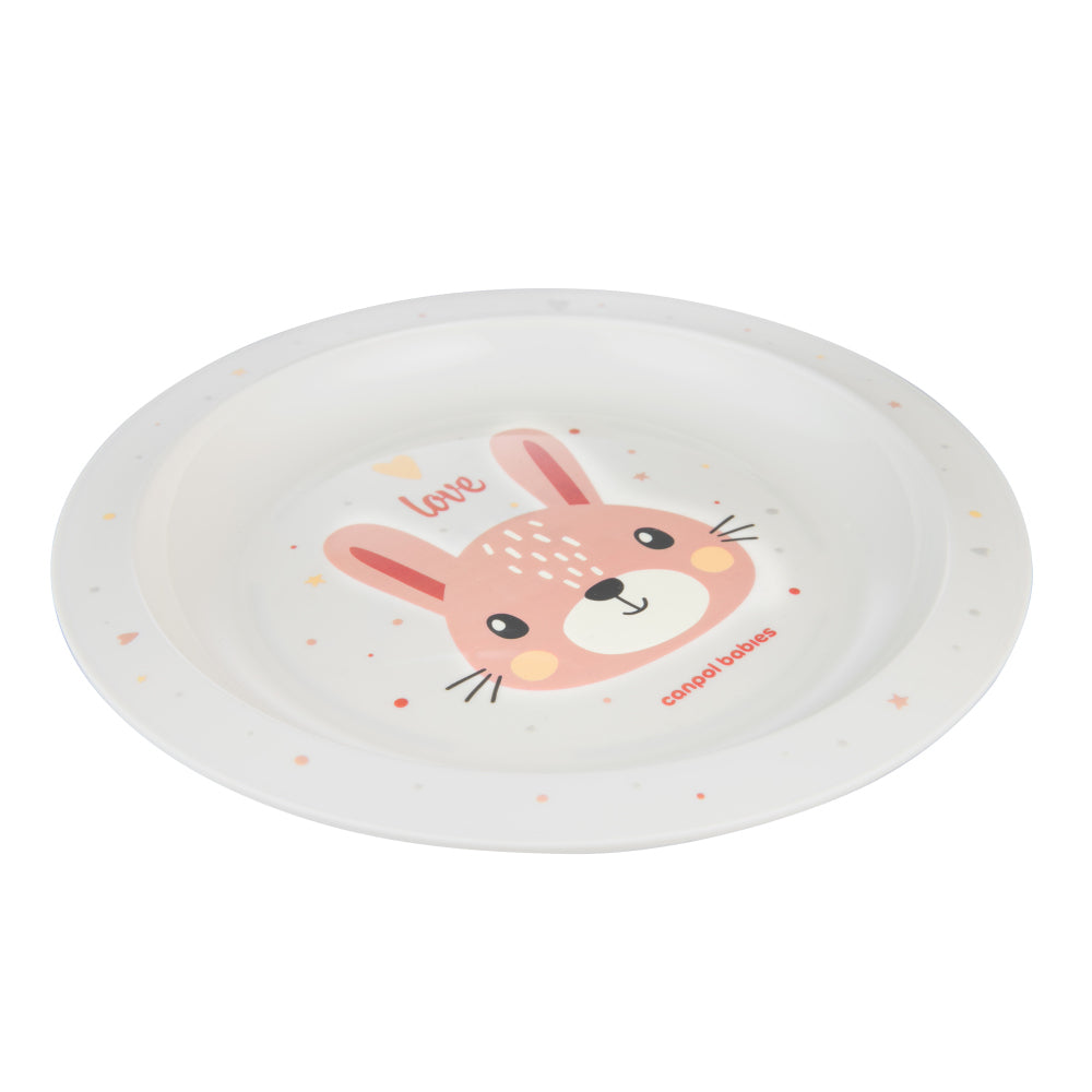 Canpol babies Műanyag tányér CUTE ANIMALS nyuszi