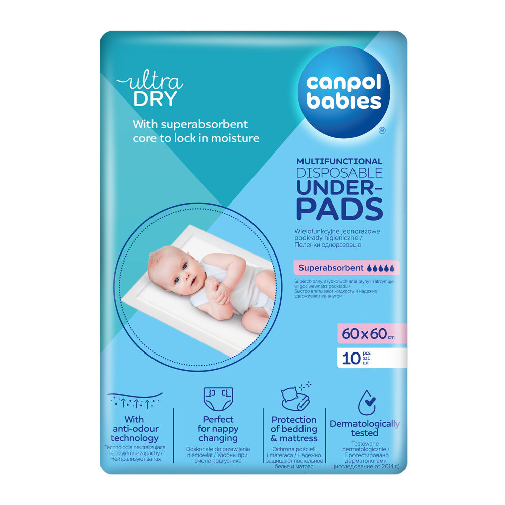 Canpol babies Multifunkciós eldobható alátét 60x60cm 10db