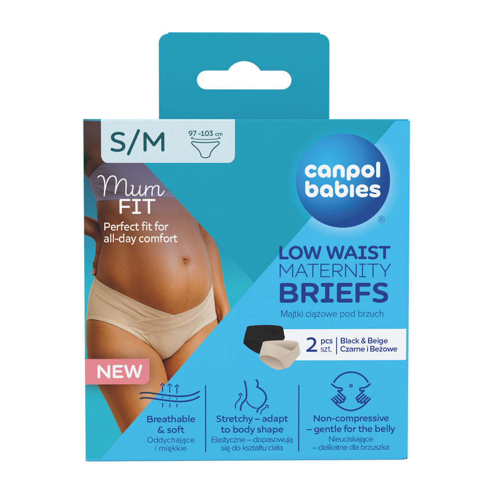 Canpol babies MumFIT alacsony derekú kismama bugyi S/M 2 db