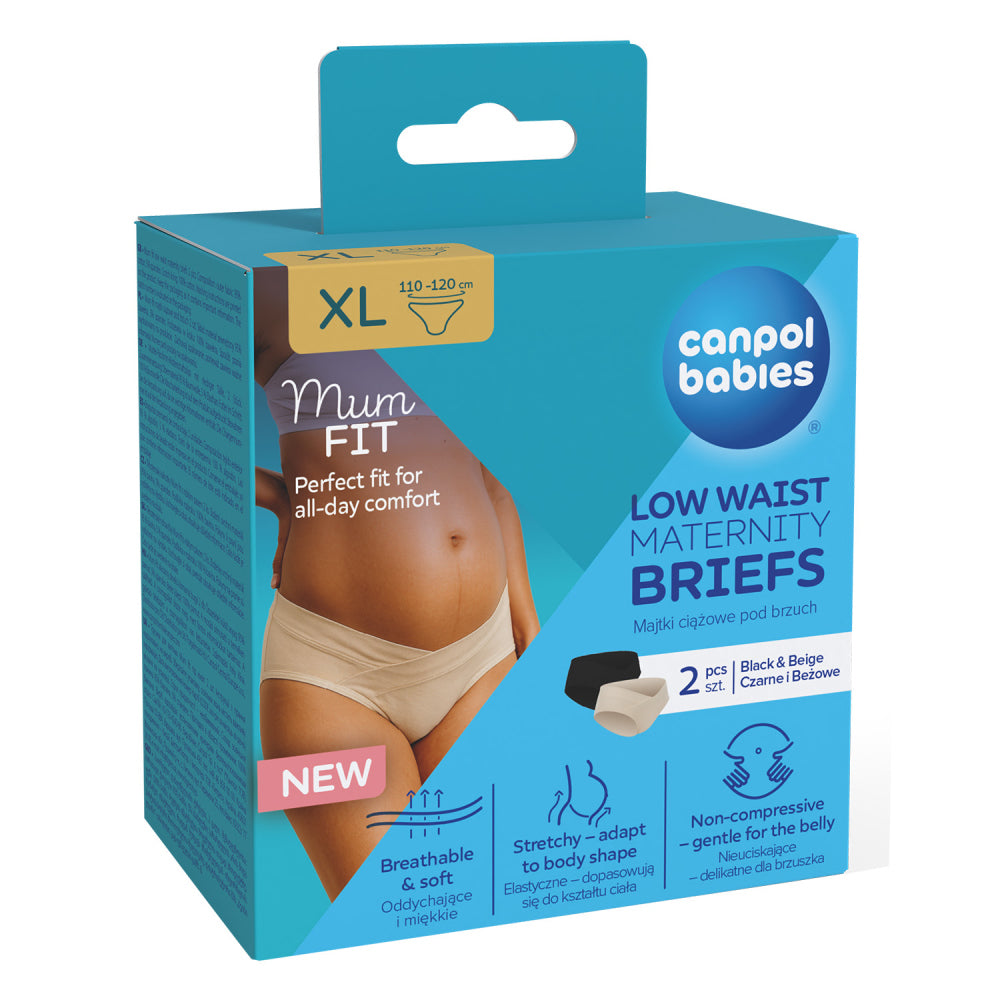 Canpol babies MumFIT alacsony derekú kismama bugyi XL 2 db