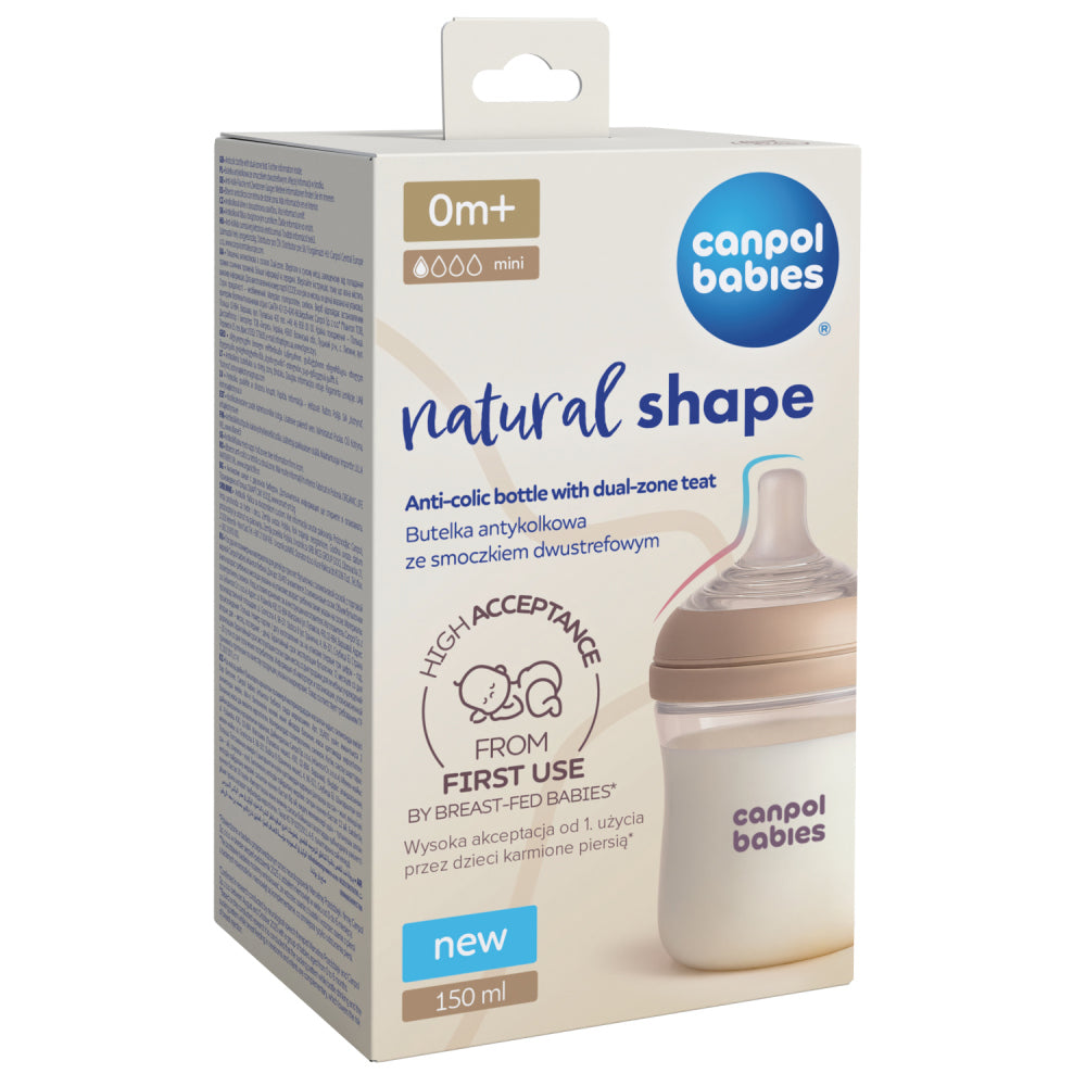 Canpol babies Natural Shape anti-kólikás cumisüveg 150ml