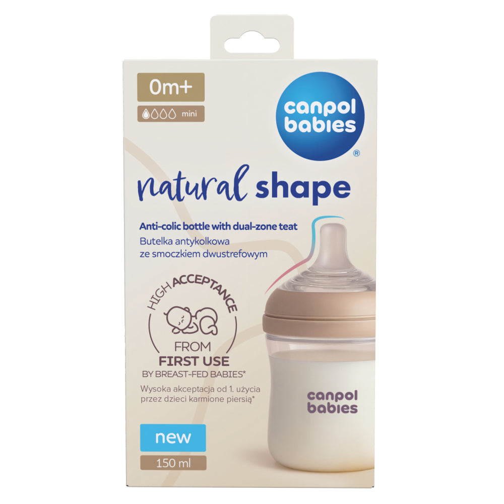 Canpol babies Natural Shape anti-kólikás cumisüveg 150ml
