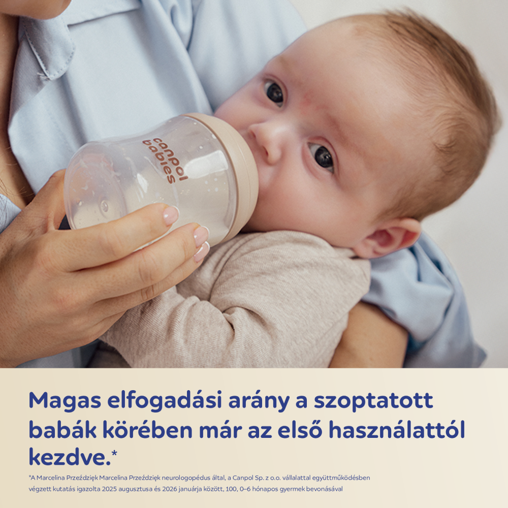 Canpol babies Natural Shape anti-kólikás cumisüveg 150ml