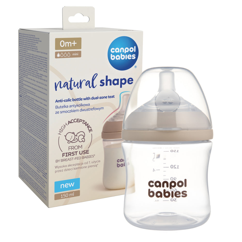 Canpol babies Natural Shape anti-kólikás cumisüveg 150ml