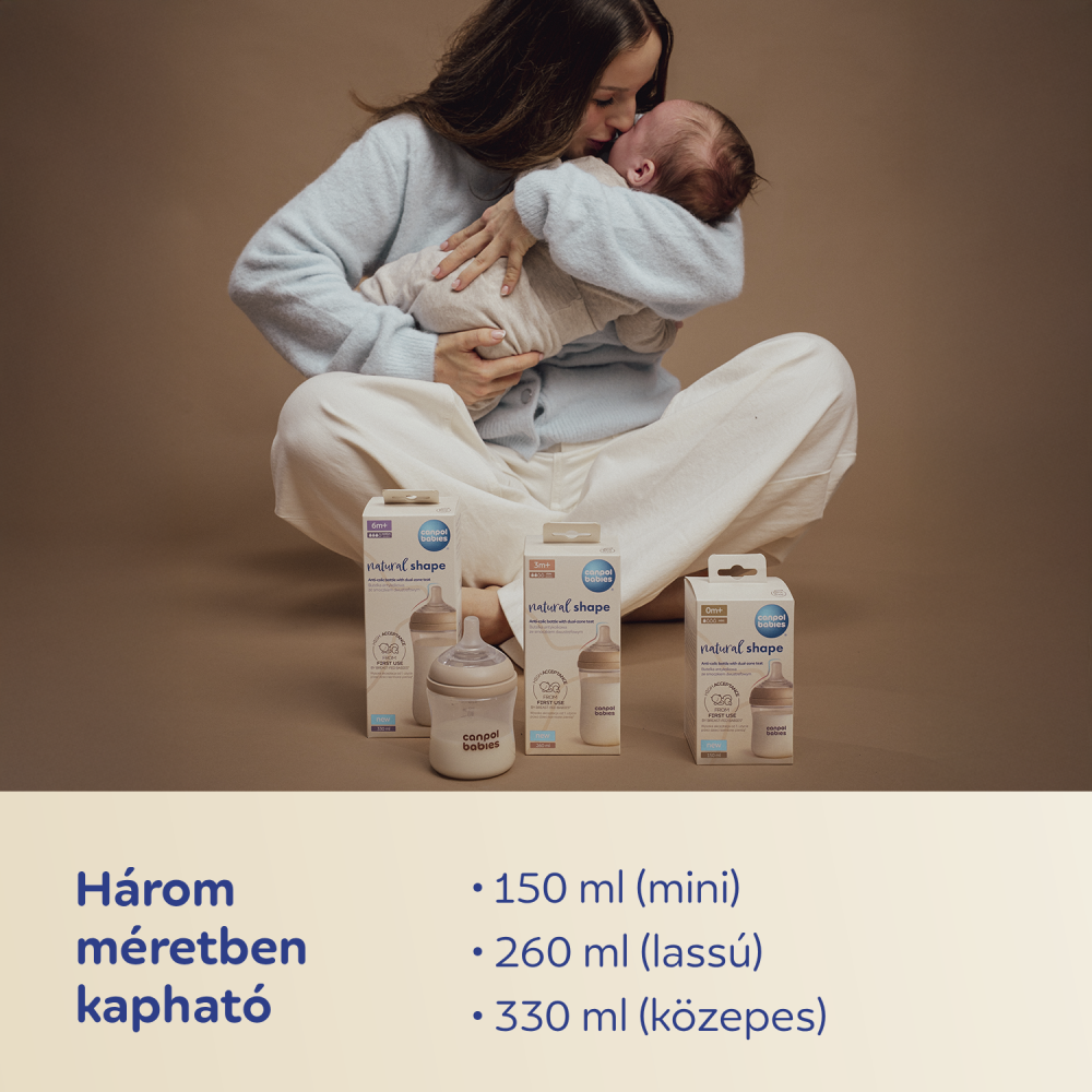 Canpol babies Natural Shape etetőcumi 3hó+ 2db