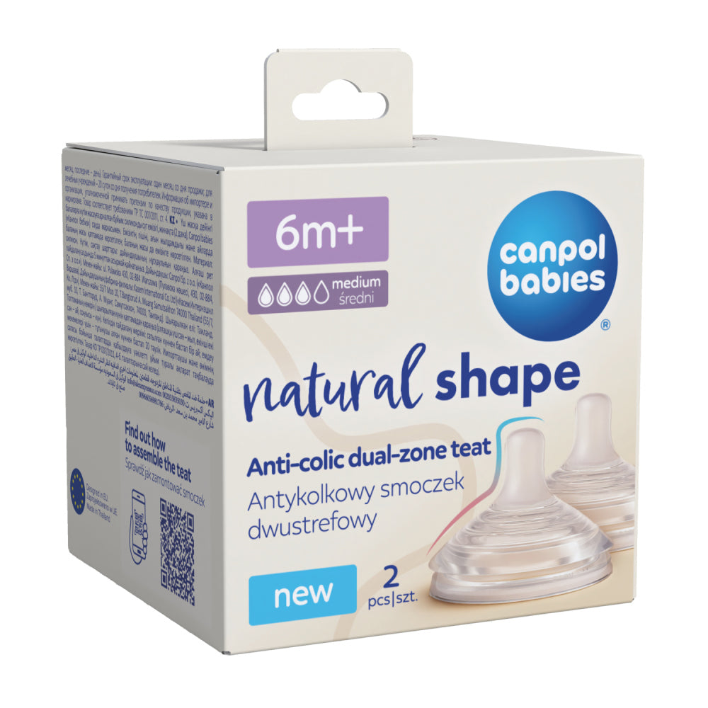 Canpol babies Natural Shape etetőcumi 6hó+ 2db