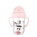 Canpol babies Súlyozott szívószálas itatópohár EXOTIC ANIMALS 270ml rózsaszín