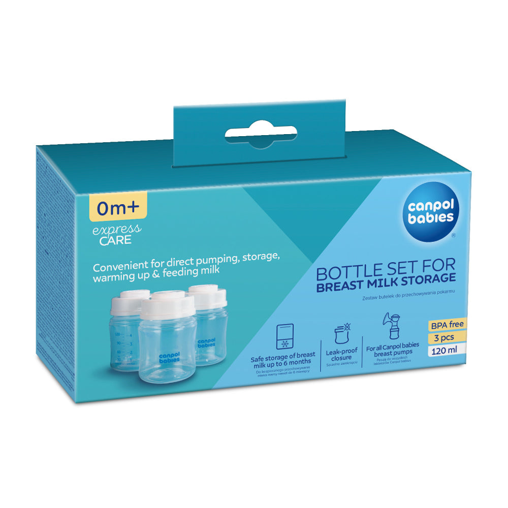 Canpol babies Anyatejtároló palackkészlet 3x120ml