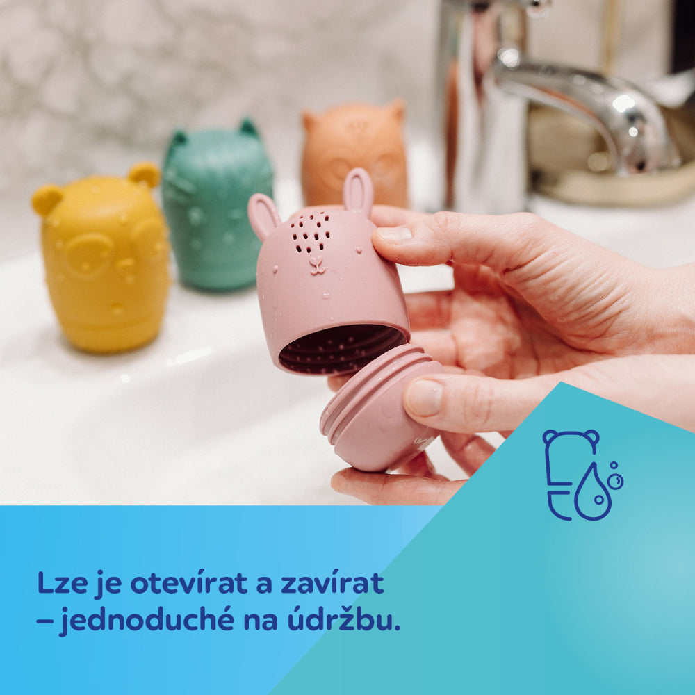 Canpol babies Szilikon fürdőjáték szett 4 db