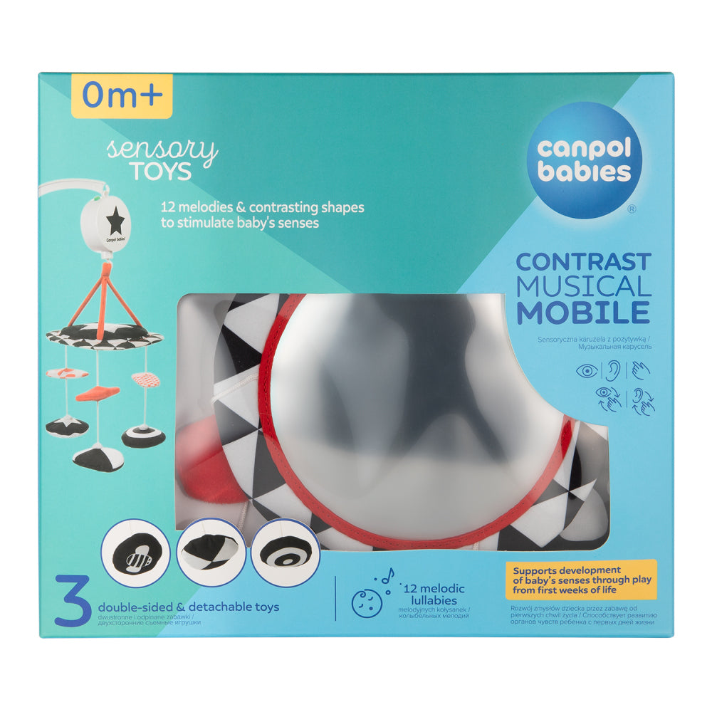 Canpol babies SENSORY kontrasztos plüss körhinta dallamokkal
