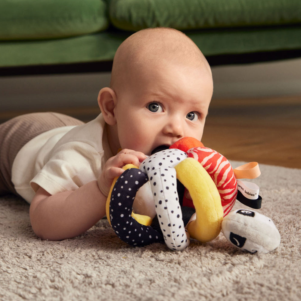 Canpol babies szenzoros tapintásfejlesztő labda csörgővel BabiesBoo