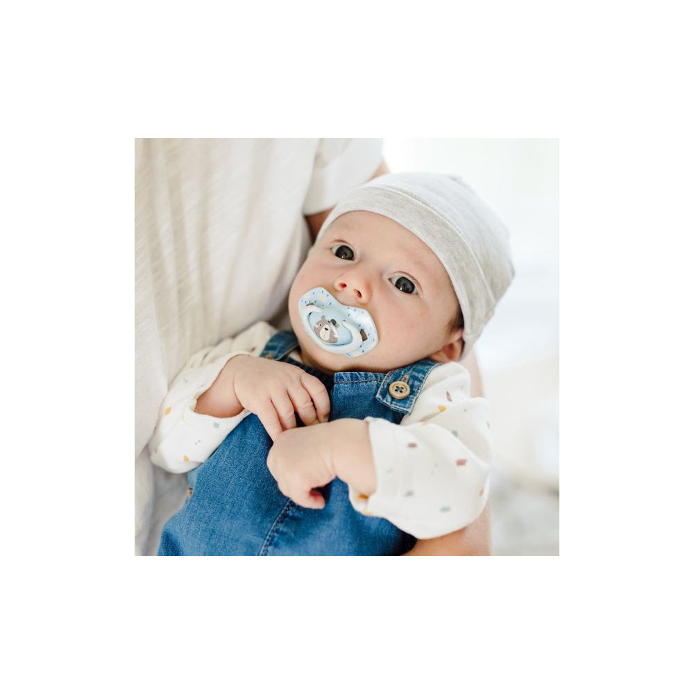 Canpol babies Szilikon szimmetrikus cumi Light touch BONJOUR PARIS 0-6hó 2db kék