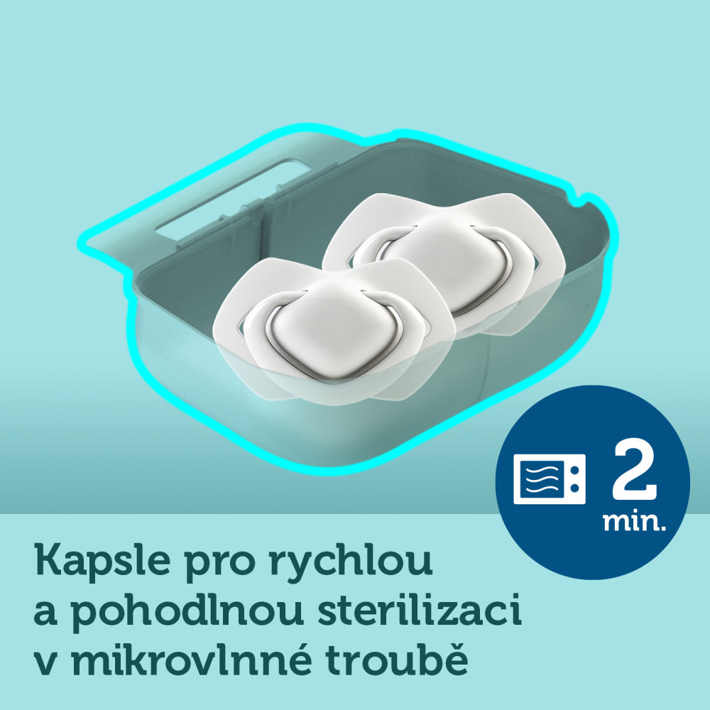 Canpol babies szimmetrikus szilikoncumi-készlet Light touch 0-6m NEON LOVE 2 db
