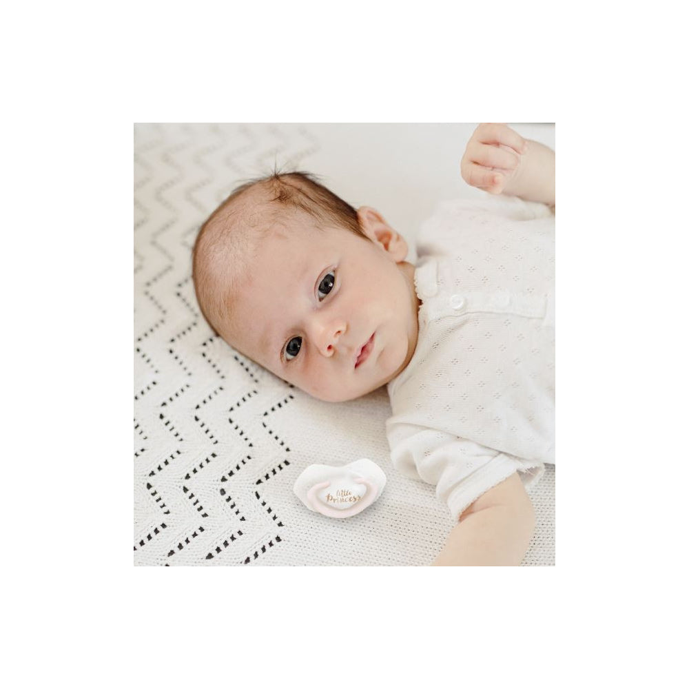 Canpol babies Szilikon szimmetrikus cumi ROYAL BABY Light touch 0-6hó 2db rózsaszín