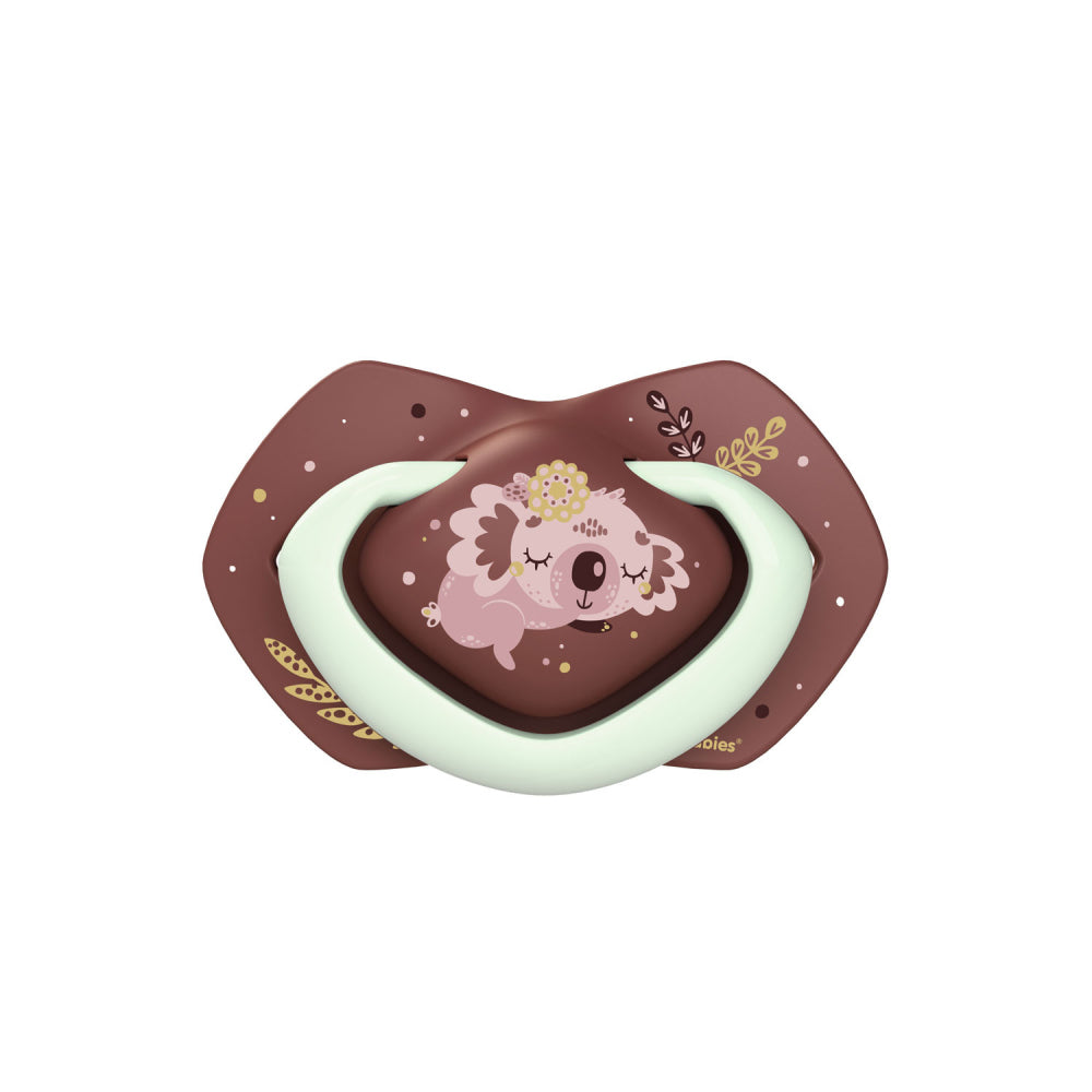 Canpol babies Szilikon szimmetrikus cumi Light touch 0-6hó SLEEPY KOALA 2 db pink