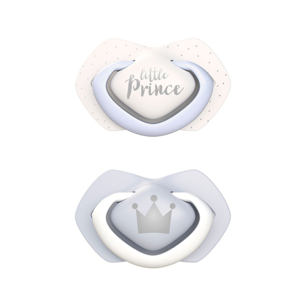 Canpol babies Szilikon szimmetrikus cumi ROYAL BABY Light touch 6-18hó 2db kék