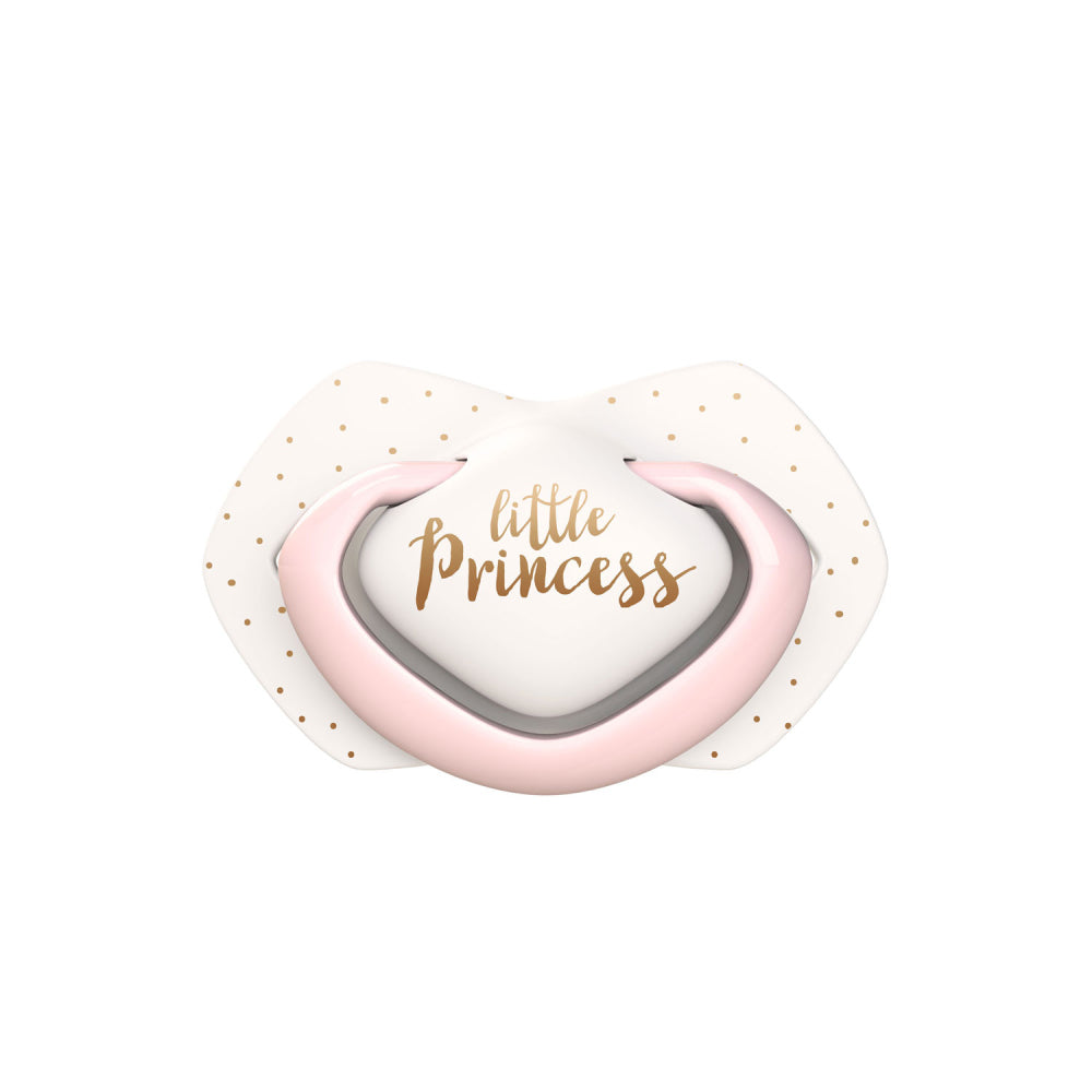 Canpol babies Szilikon szimmetrikus cumi ROYAL BABY Light touch 6-18hó 2db rózsaszín