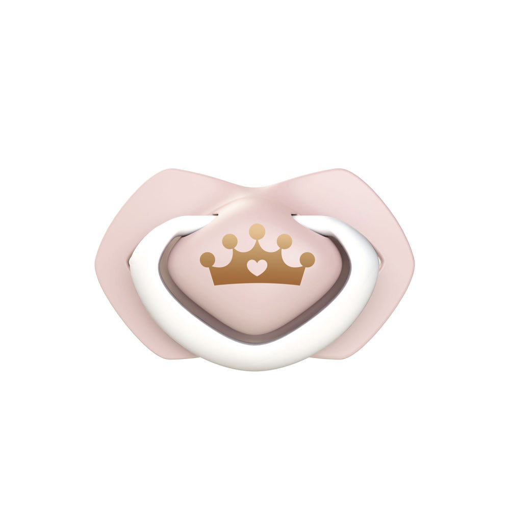 Canpol babies Szilikon szimmetrikus cumi ROYAL BABY Light touch 6-18hó 2db rózsaszín