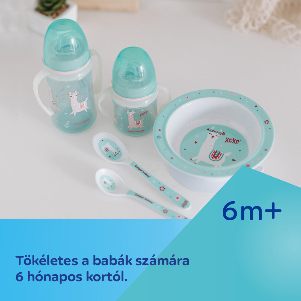 Canpol babies Szilikon ivócsőrős tanulópohár világító fogantyúval EXOTIC ANIMALS 120ml kék