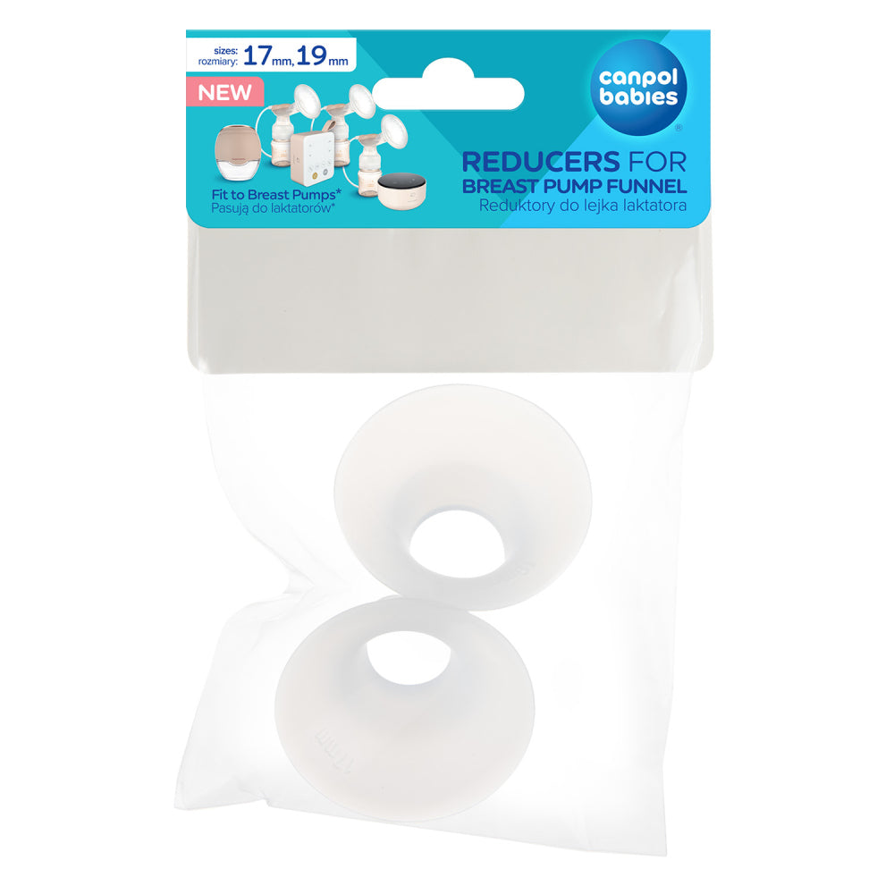 Canpol babies Szilikon mellszívó tölcsér szűkítők 17/19mm a Hands-Free és PowerPump mellszívókhoz