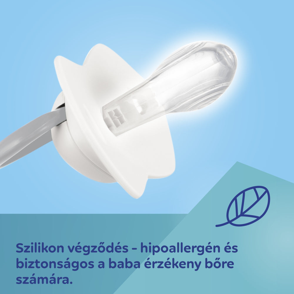 Canpol babies Szilikon szimmetrikus cumi Light touch GOLD 0-6hó 2db rózsaszín