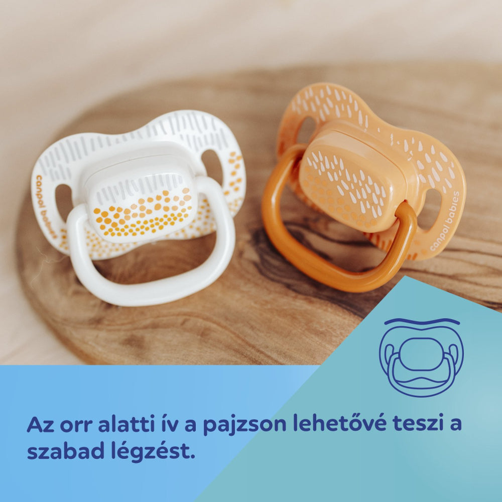 Canpol babies Szilikon szimmetrikus cumi szett MOUNTAINS 0-6hó 2db zöld