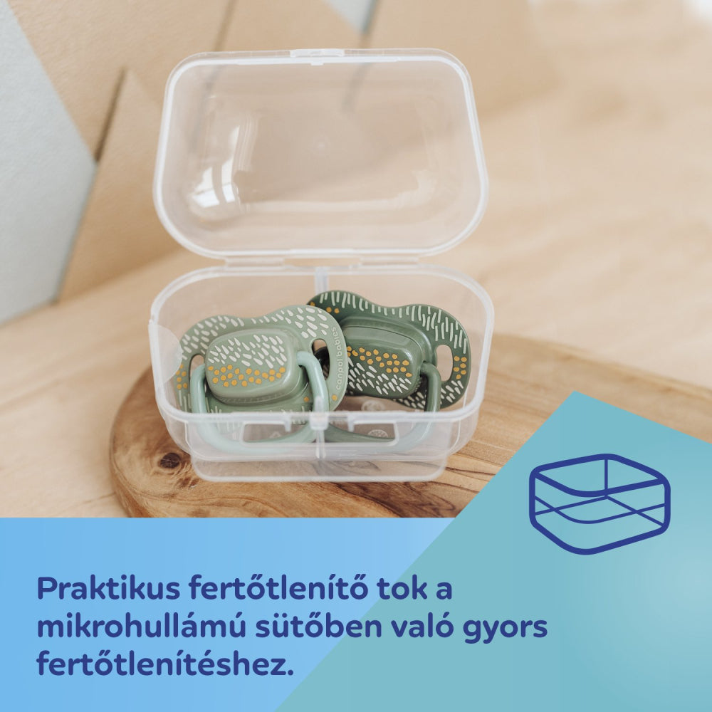 Canpol babies Szilikon szimmetrikus cumi szett MOUNTAINS 6-18hó 2db zöld