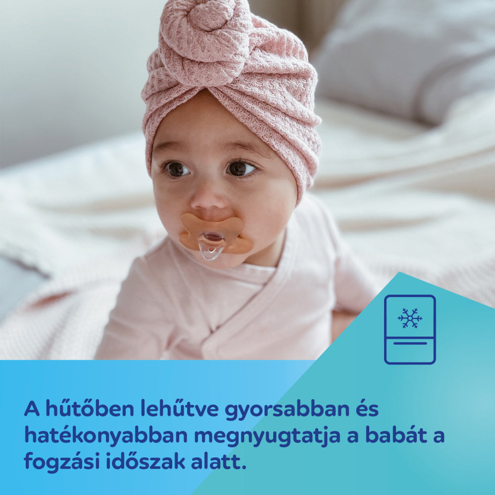 Canpol babies Szimmetrikus 100% szilikon cumi 0-6hó 1 db fehér