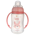 Canpol babies Tanulópohár szilikon ivócsőrrel CUTE ANIMALS 320ml nyuszi