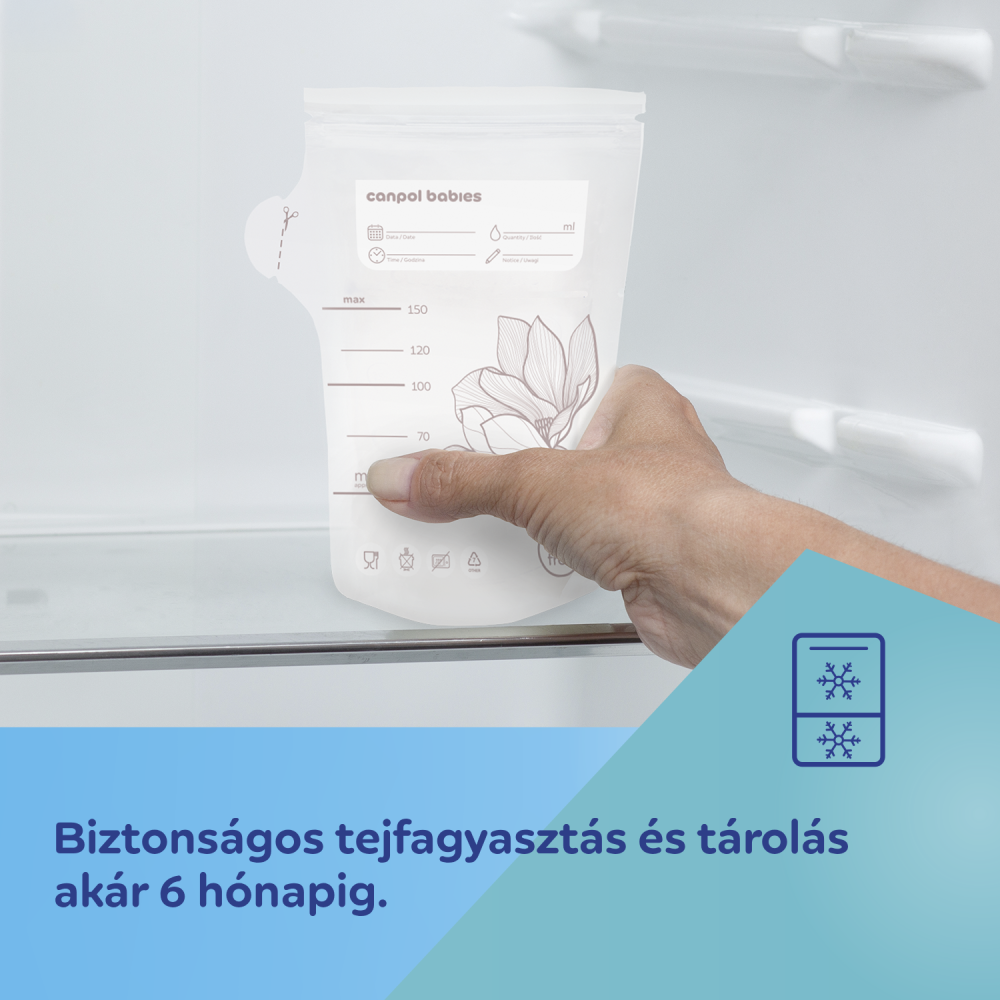 Canpol babies Tejtároló zacskó 25db 150ml