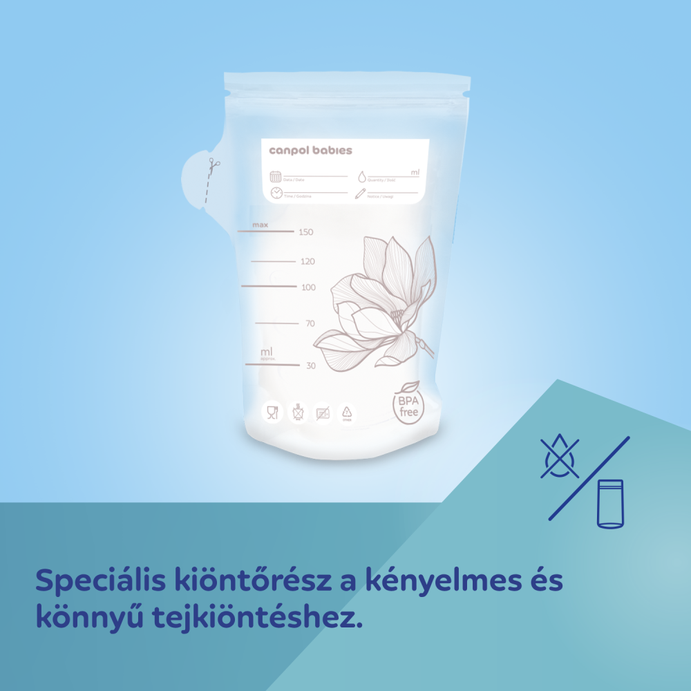 Canpol babies Tejtároló zacskó 25db 150ml
