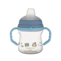 Canpol babies Itatópohár szilikon ivócsőrrel FirstCup Bonjour Paris 150ml kék
