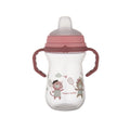 Canpol babies Itatópohár szilikon ivócsőrrel FirstCup Bonjour Paris 250ml rózsaszín