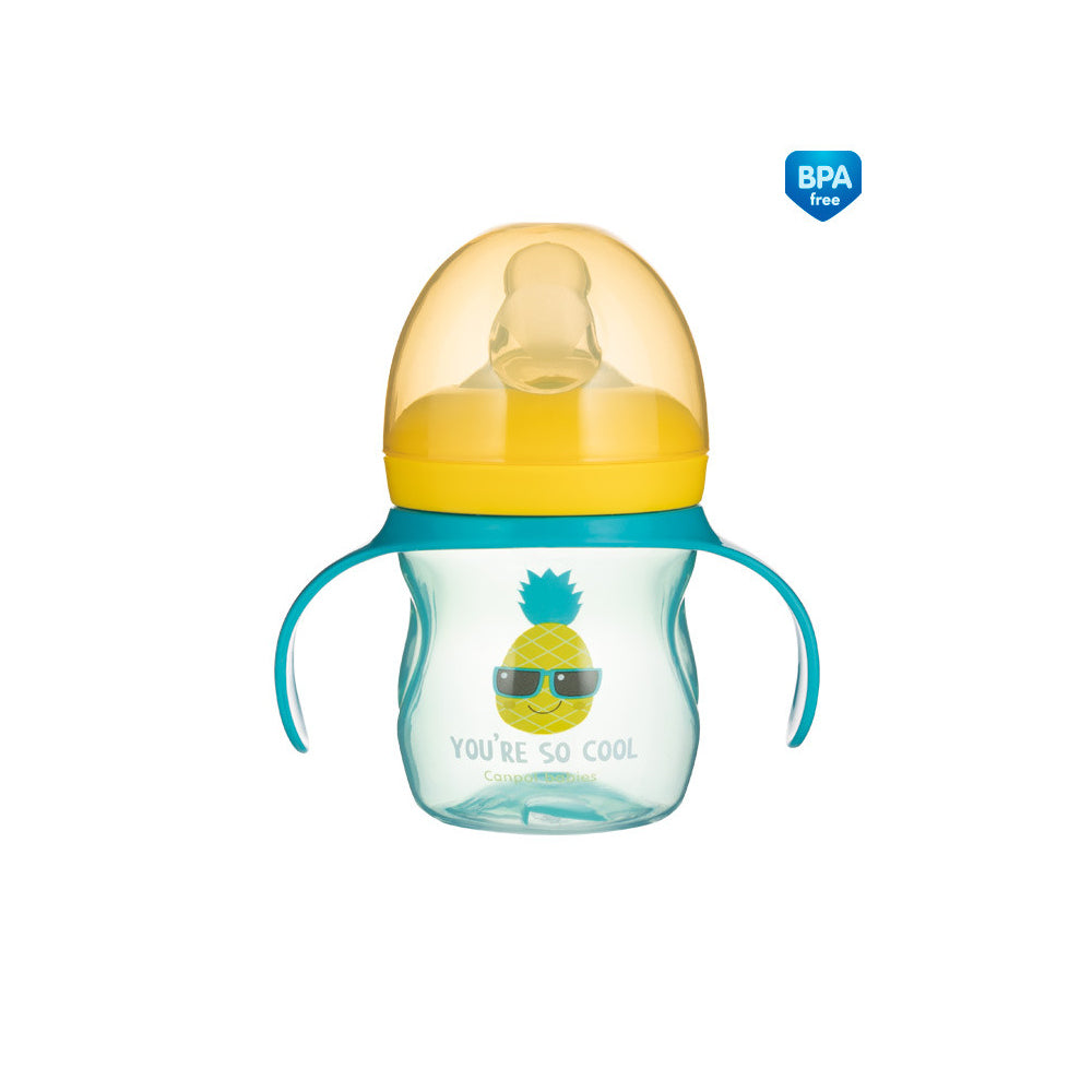 Canpol babies SO COOL 150ml gyakorló-itatópohár szilikon szeleppel, türkiz