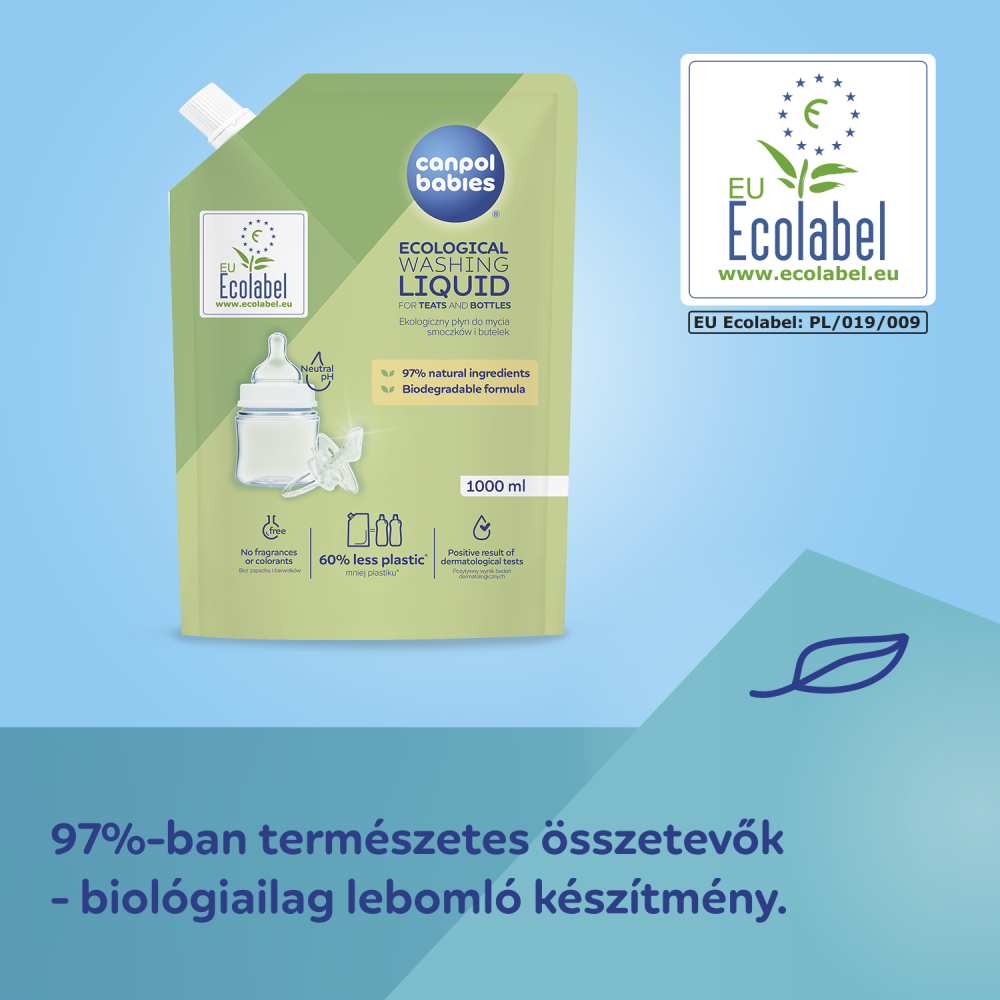 Canpol babies Utántöltő tisztítófolyadék cumisüvegekhez és etetőcumikhoz 1000ml