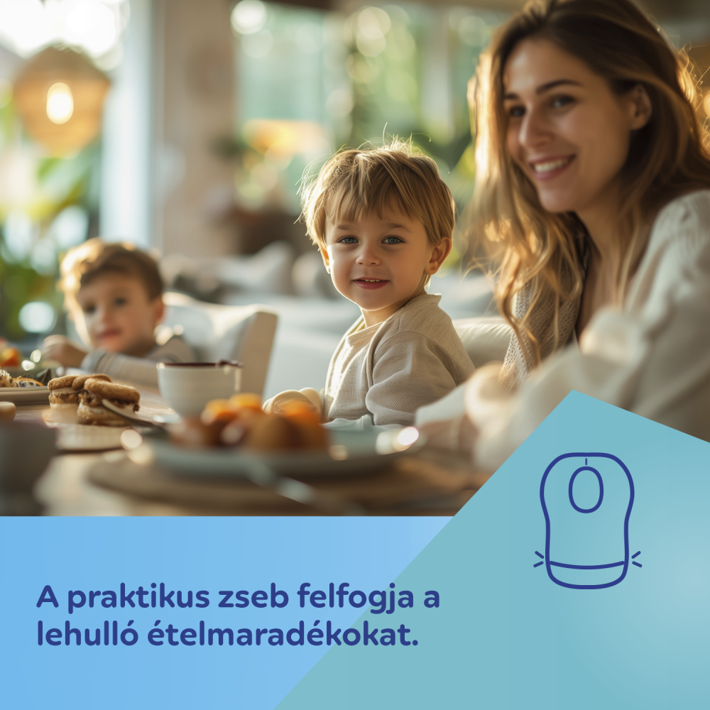 Canpol babies Vízálló egyszer használatos előke zsebbel 10 db