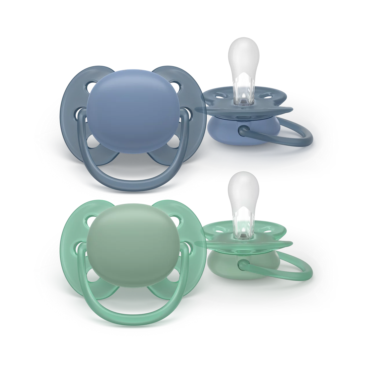 Philips Avent SCF091/42 Ultra Soft cumi 6–18 hó – Kék és Zöld (2 db)