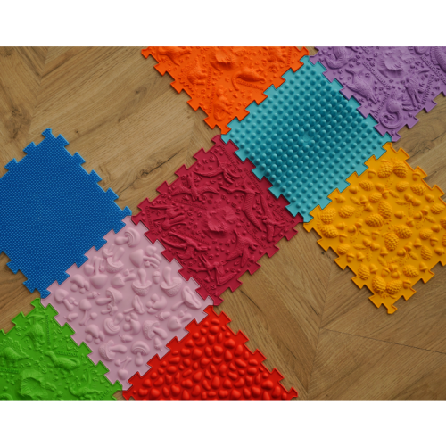 Ortek Dinoszauruszok Puzzle 10 elemből álló masszázs szőnyeg