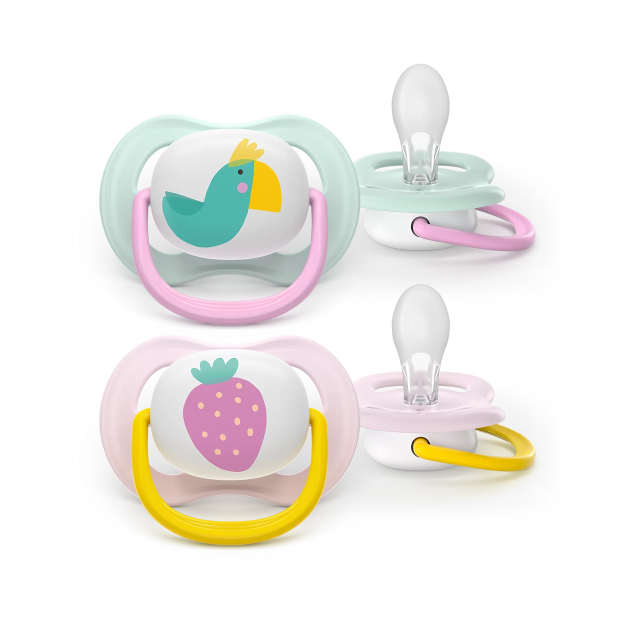 Philips Avent SCF080/24 Ultra Air cumi 0–6 hó – Tukán és Eper (2 db)