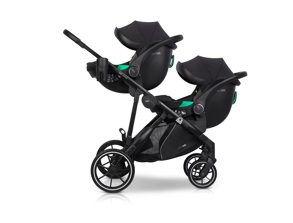 EasyGo Duoflex 2in1 babakocsi 1 üléssel és 1 mózeskosárral – Savana Beige