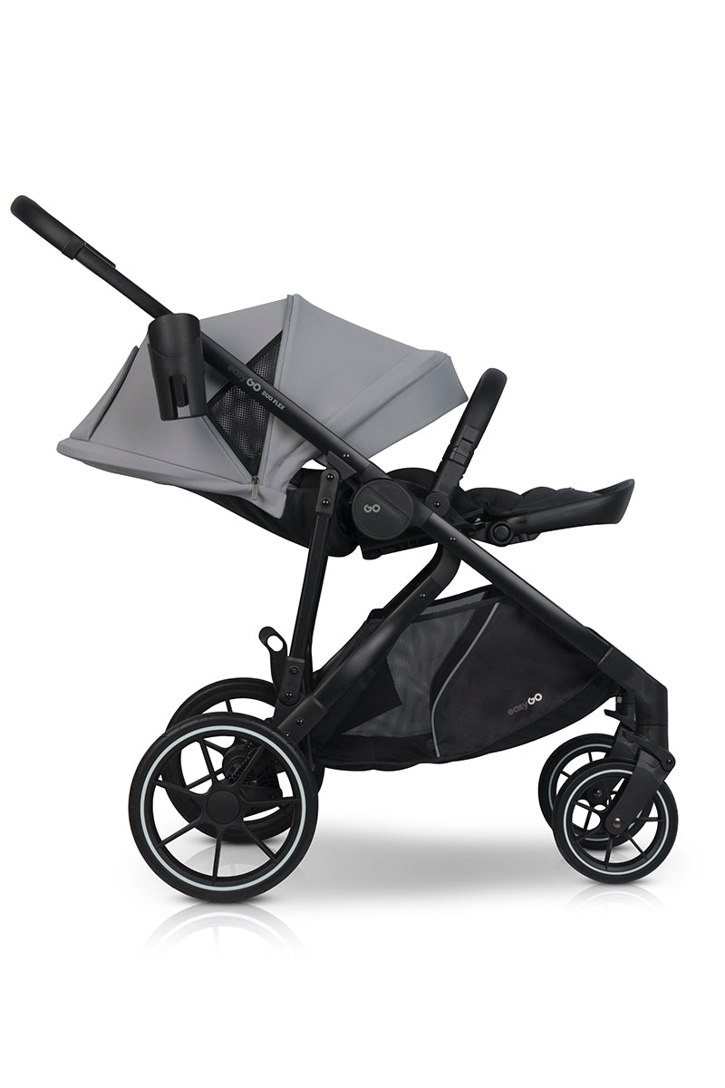 EasyGo Duoflex iker és testvér sport babakocsi 2 üléssel – Cloudy Gray