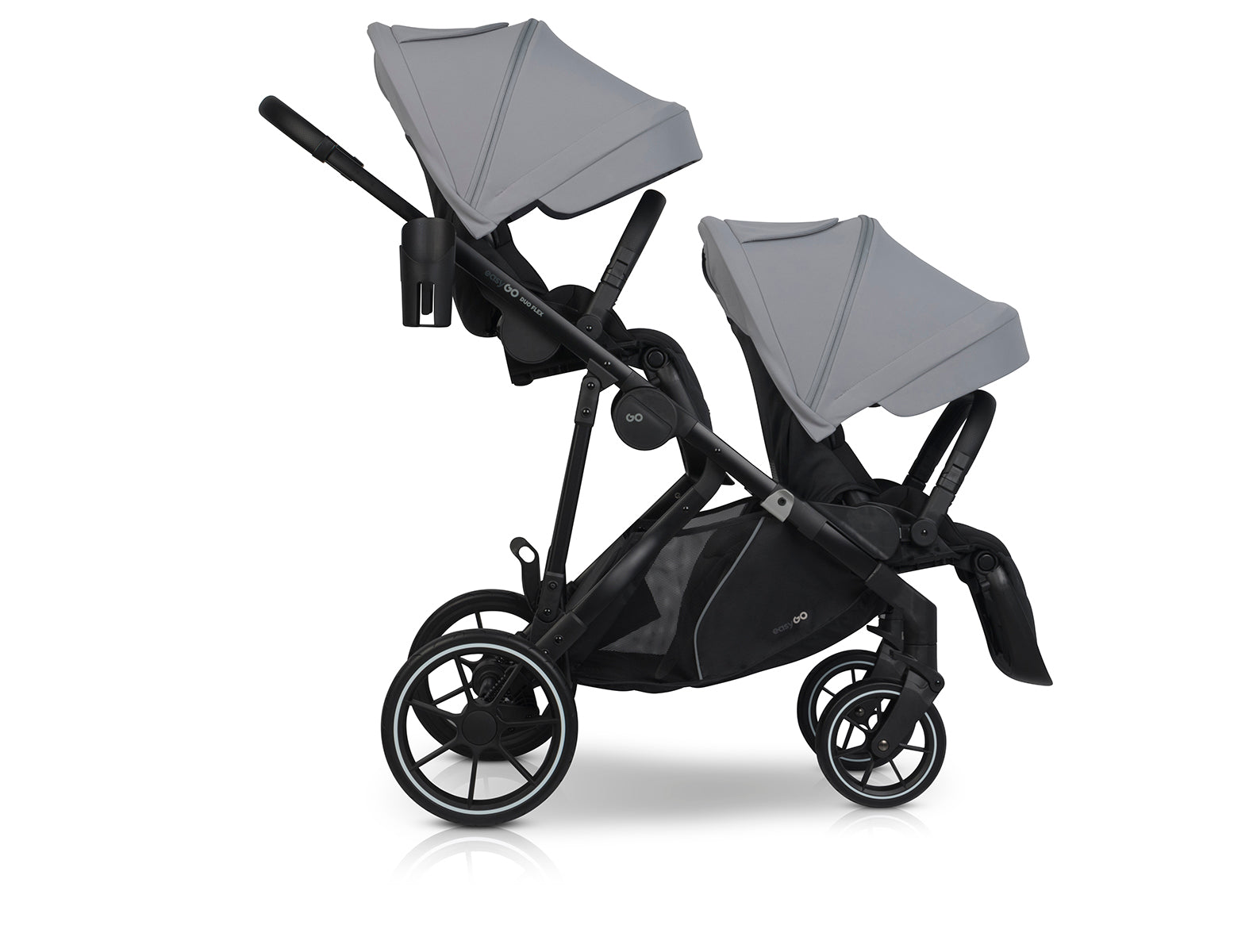 EasyGo Duoflex 2in1 babakocsi 1 üléssel és 1 mózeskosárral – Cloudy Gray