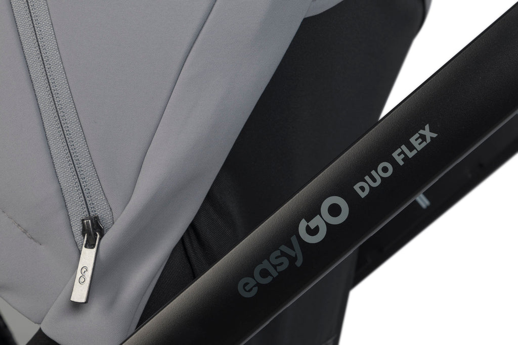 EasyGo Duoflex iker babakocsi 2 üléssel és 2 mózeskosárral – Cloudy Gray