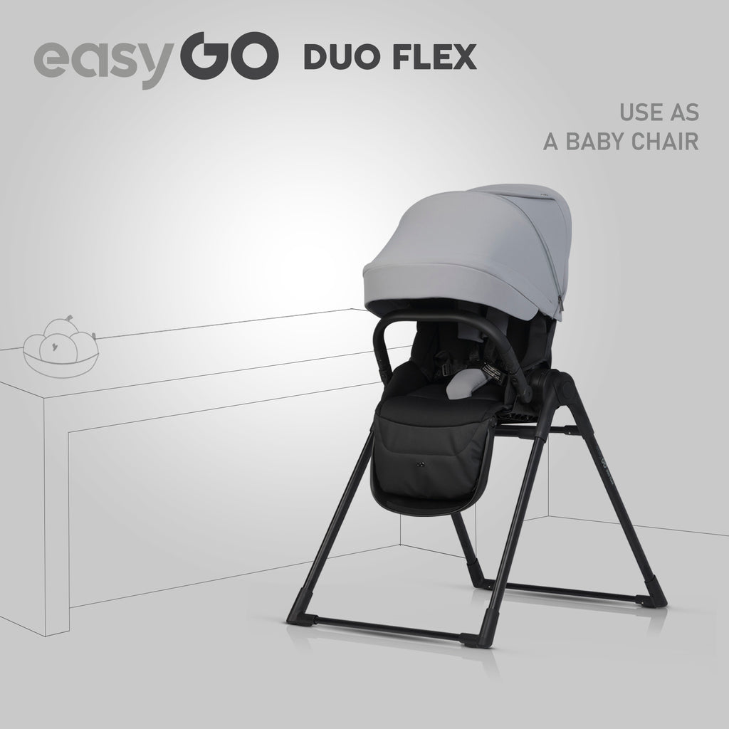 EasyGo Duoflex mózeskosár – Cloudy Gray