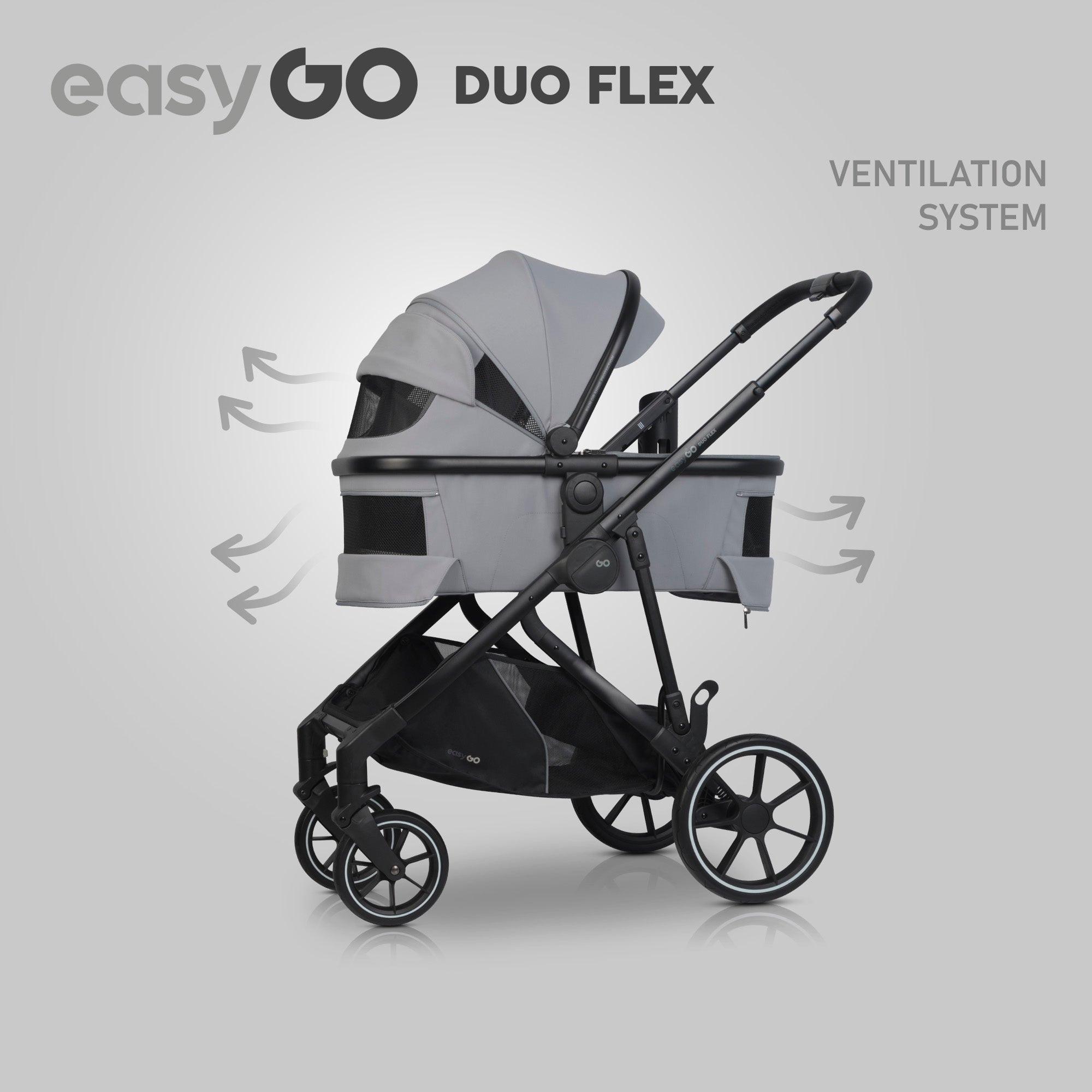 EasyGo Duoflex sport ülés – Cloudy Gray