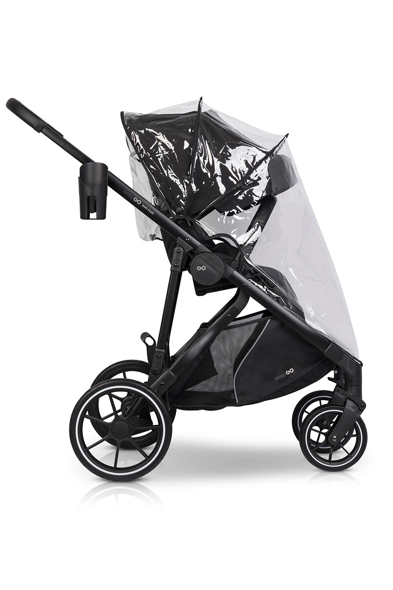 EasyGo Duoflex 2in1 babakocsi 1 üléssel és 1 mózeskosárral – Ebony Black